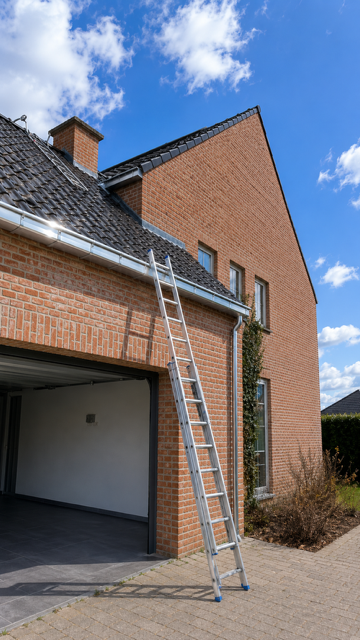 Zink- en koperwerk aan gevel en dakrand